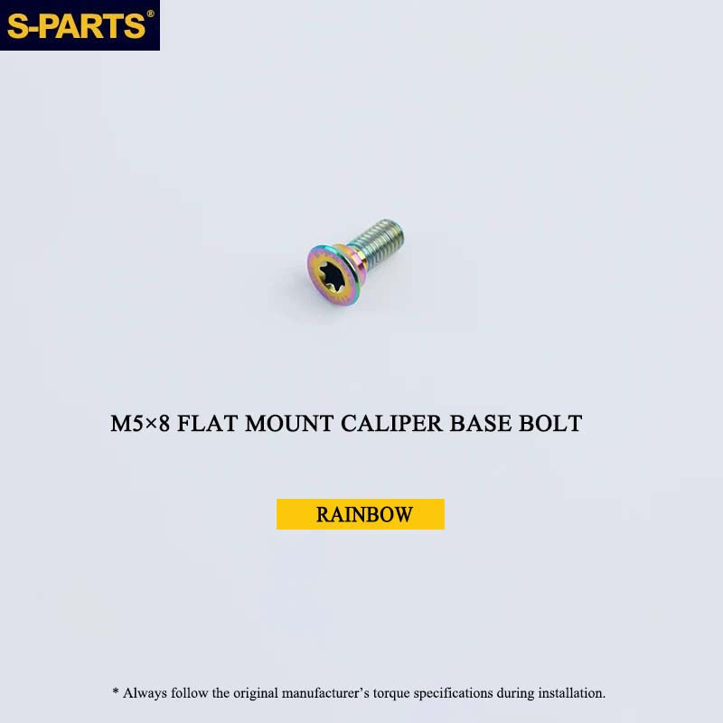 3DAM Grade 5 Titanium 3D-Printed Rear Flat Mount Caliper Base | Universal Fit | Hollow Design
