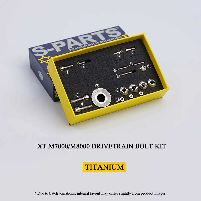 Titanium Drivetrain Bolt Kit for Shimano Shimano XT M7000 / M8000 11-Speed Derailleur| 18PCS MTB Hardware Set