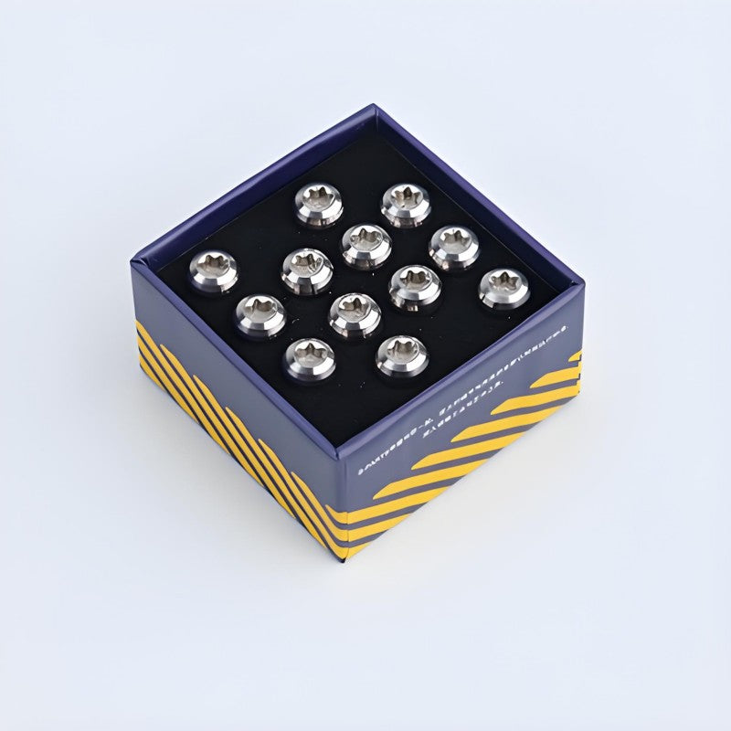 M5x10mm Titanium Bolts Set for MTB Disc Brake Rotors – 12pcs