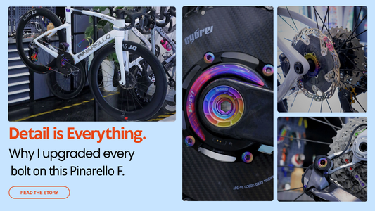 2024 Pinarello F Crystal White Build: Tiny Titanium Details for a Top-Tier Frame 🚴‍♂️✨