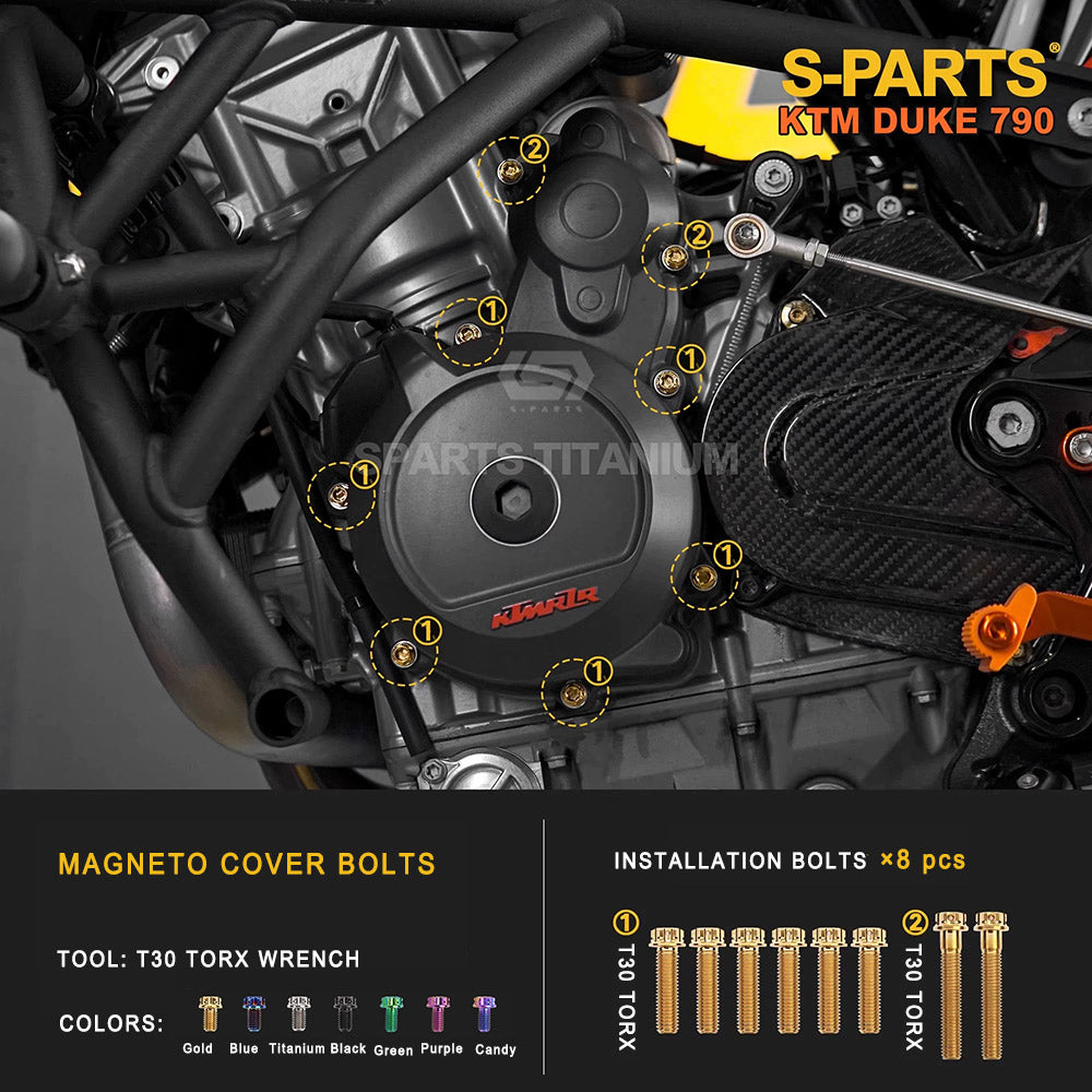 Titanium Full Bolt Kit for KTM 790 Duke — Full Kit & Section Upgrades