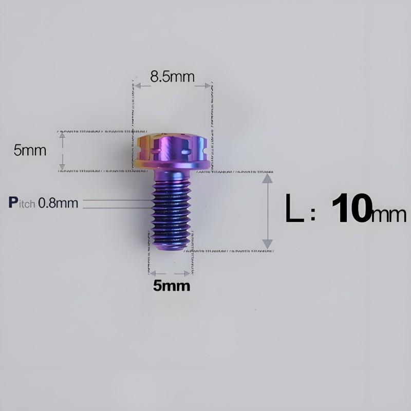 M5 X L6 8 12 30MM Titanium Bolts For Motorcycle