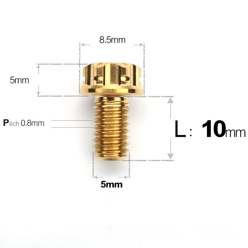 M5 X L6 8 12 30MM Titanium Bolts For Motorcycle