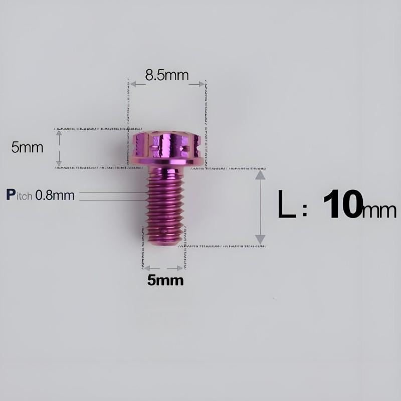 M5 X L6 8 12 30MM Titanium Bolts For Motorcycle