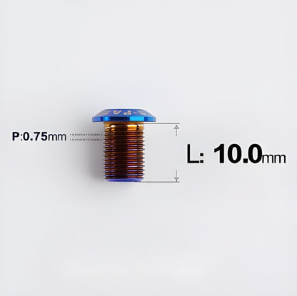 8.5/10mm Titanium Chainring Cranksets Bolts–Single Lock for Road & MTB