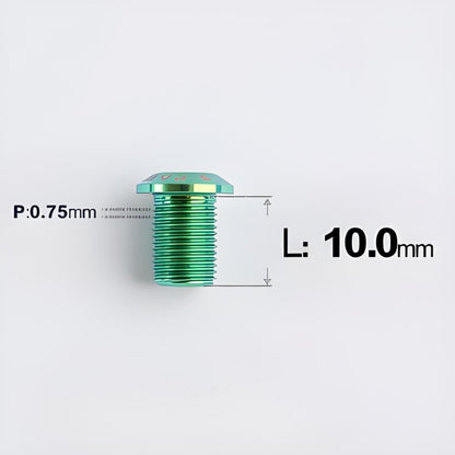 8.5/10mm Titanium Chainring Cranksets Bolts–Single Lock for Road & MTB