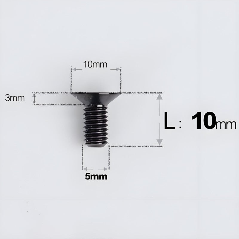 M5x8-30MM Titanium Flat Head Bolts for Road Bike Seatpost Clamp