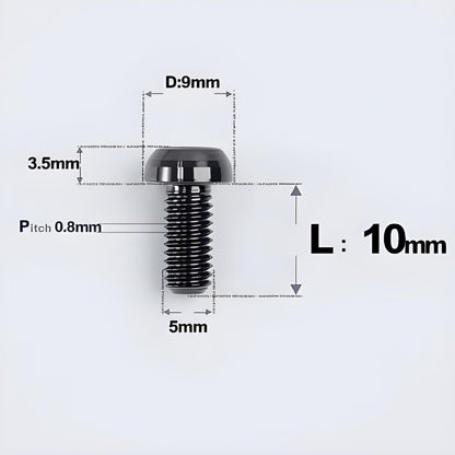 M5x8-34mm Titanium Disc Bolts Button Head Bolts for Water Bottle Cage