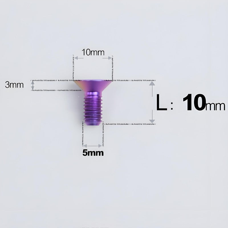 M5x8-30MM Titanium Flat Head Bolts for Road Bike Seatpost Clamp