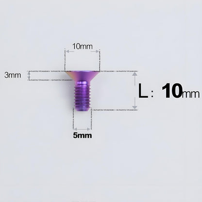 M5x8-30MM Titanium Flat Head Bolts for Road Bike Seatpost Clamp