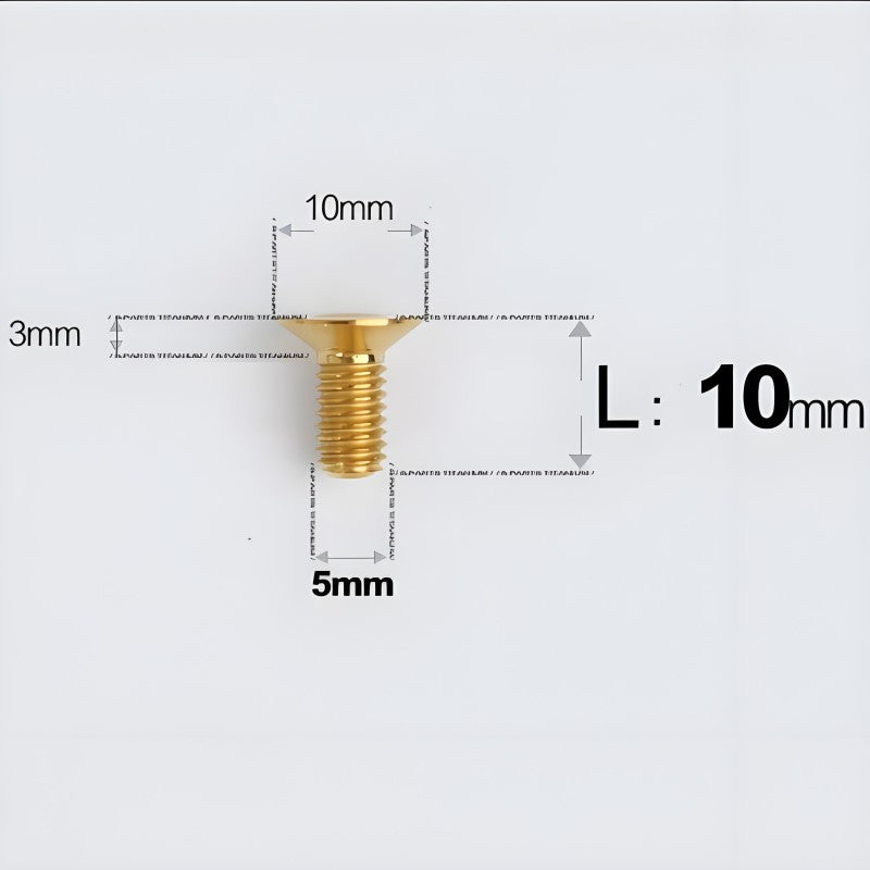M5x8-30MM Titanium Flat Head Bolts for Road Bike Seatpost Clamp