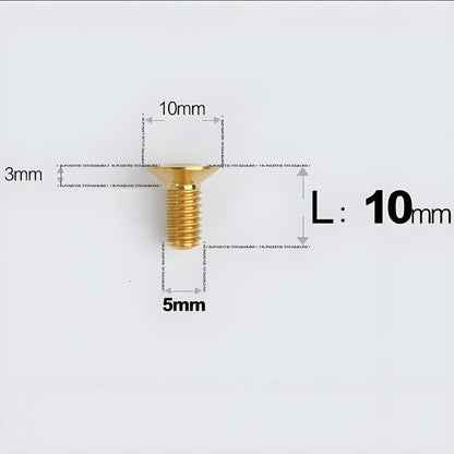 M5x8-30MM Titanium Flat Head Bolts for Road Bike Seatpost Clamp