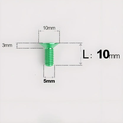 M5x8-30MM Titanium Flat Head Bolts for Road Bike Seatpost Clamp
