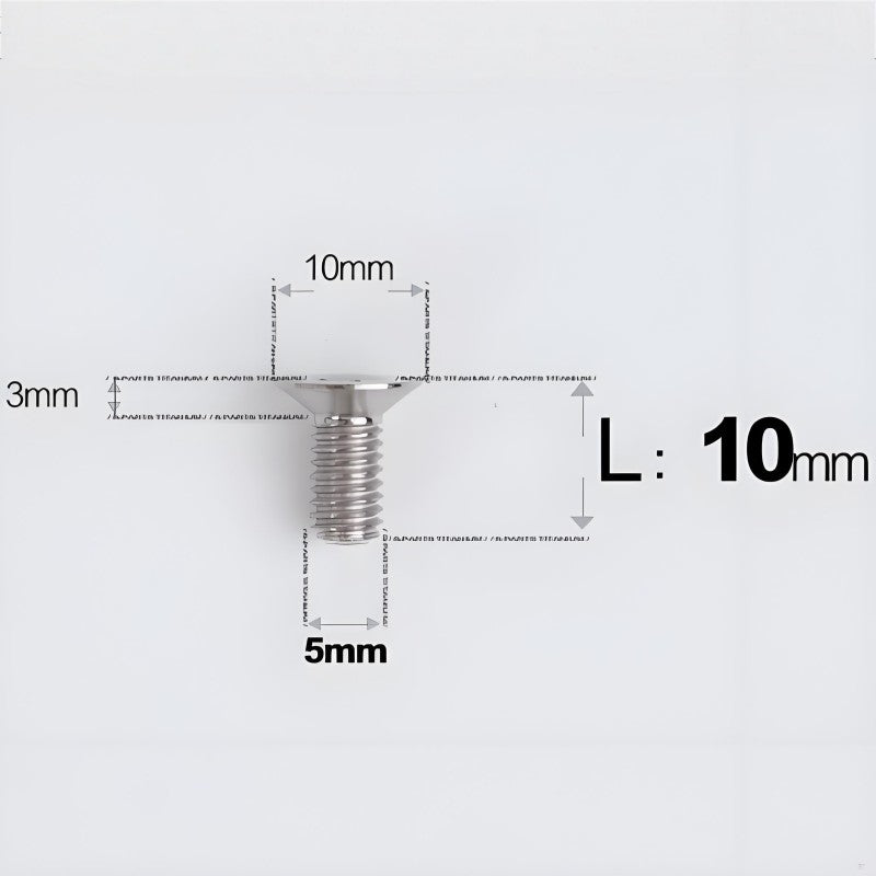 M5x8-30MM Titanium Flat Head Bolts for Road Bike Seatpost Clamp
