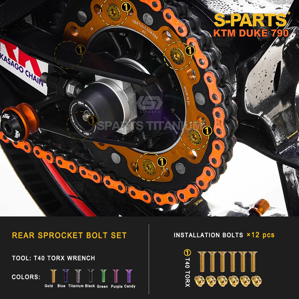Titanium Full Bolt Kit for KTM 790 Duke — Full Kit & Section Upgrades
