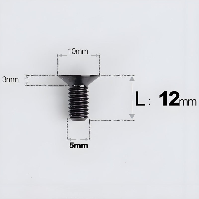 M5x8-30MM Titanium Flat Head Bolts for Road Bike Seatpost Clamp