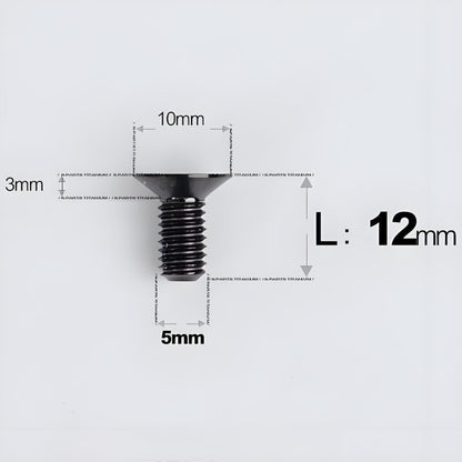 M5x8-30MM Titanium Flat Head Bolts for Road Bike Seatpost Clamp