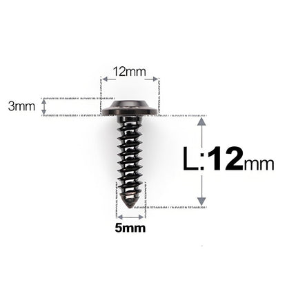M5x12-25mm Titanium Screws For Electric Scooter & Motorcycle Body Panels-HD12
