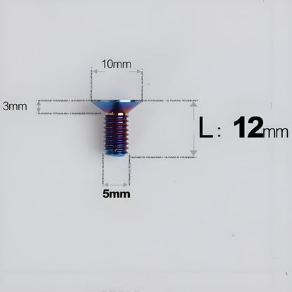 M5x8-30MM Titanium Flat Head Bolts for Road Bike Seatpost Clamp