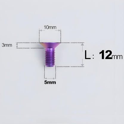 M5x8-30MM Titanium Flat Head Bolts for Road Bike Seatpost Clamp