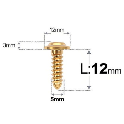 M5x12-25mm Titanium Screws For Electric Scooter & Motorcycle Body Panels-HD12