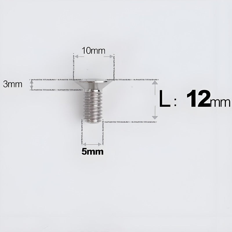 M5x8-30MM Titanium Flat Head Bolts for Road Bike Seatpost Clamp