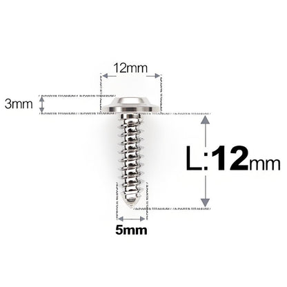 M5x12-25mm Titanium Screws For Electric Scooter & Motorcycle Body Panels-HD12