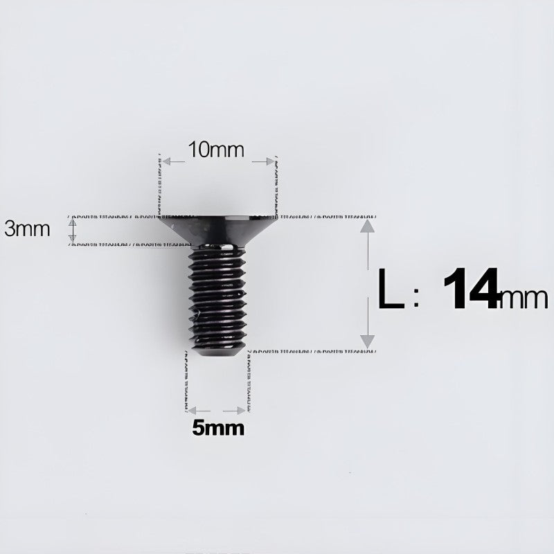 M5x8-30MM Titanium Flat Head Bolts for Road Bike Seatpost Clamp