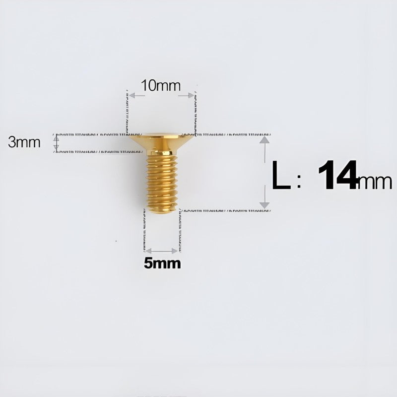 M5x8-30MM Titanium Flat Head Bolts for Road Bike Seatpost Clamp