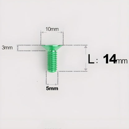 M5x8-30MM Titanium Flat Head Bolts for Road Bike Seatpost Clamp