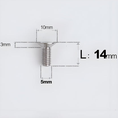 M5x8-30MM Titanium Flat Head Bolts for Road Bike Seatpost Clamp