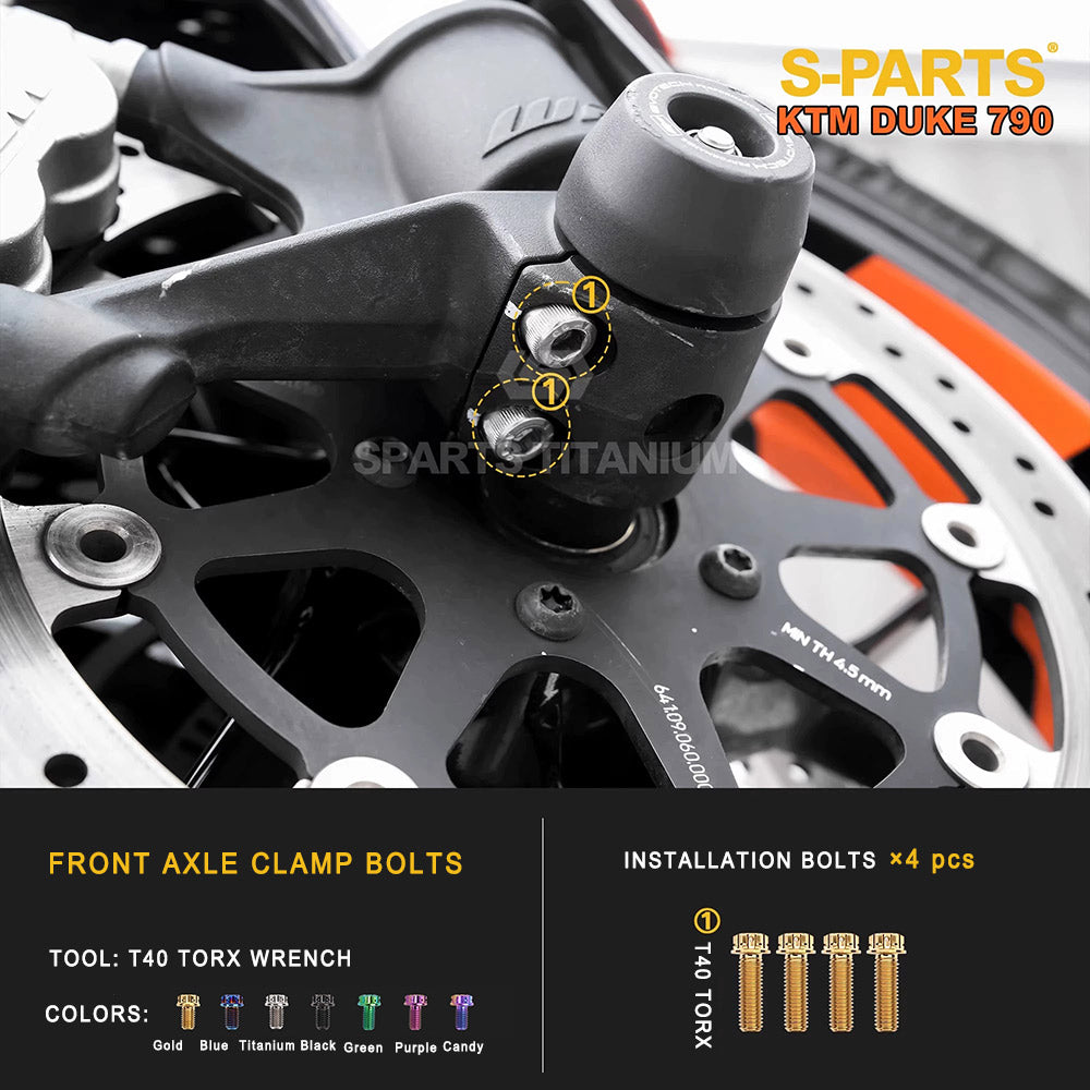 Titanium Full Bolt Kit for KTM 790 Duke — Full Kit & Section Upgrades