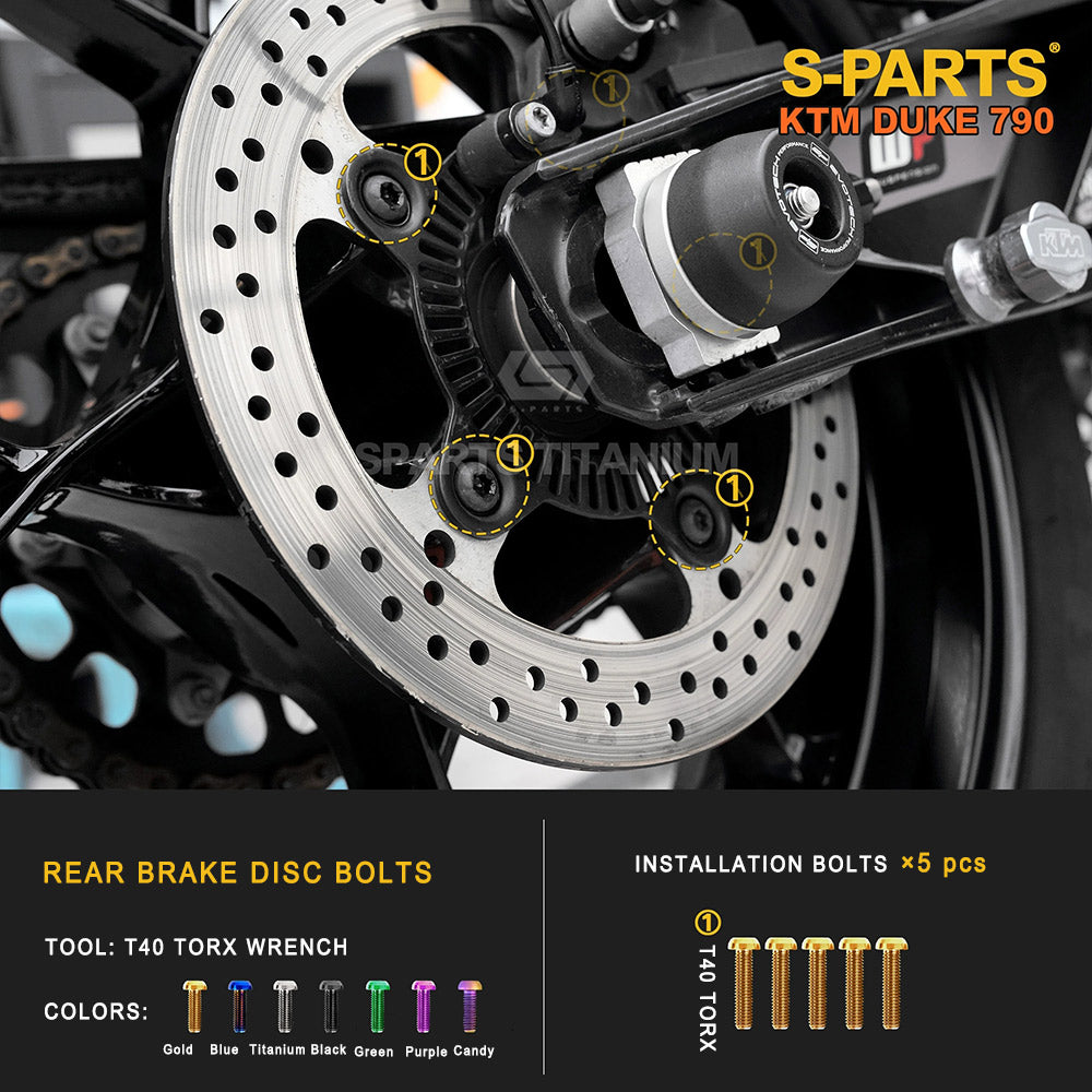 Titanium Full Bolt Kit for KTM 790 Duke — Full Kit & Section Upgrades