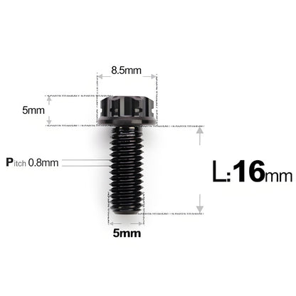 M5 X L6 8 12 30MM Titanium Bolts For Motorcycle