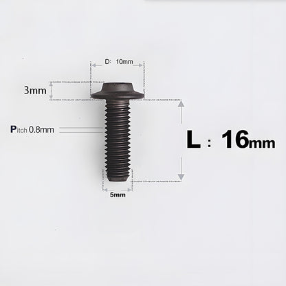 M5x6-30mm Titanium Bolts for E-bike & Motorcycle - D10mm