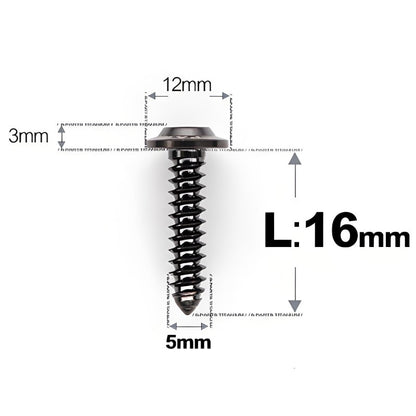 M5x12-25mm Titanium Screws For Electric Scooter & Motorcycle Body Panels-HD12