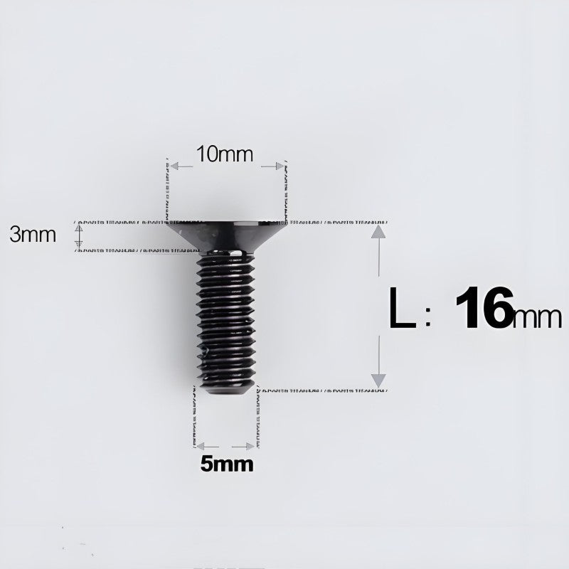 M5x8-30MM Titanium Flat Head Bolts for Road Bike Seatpost Clamp