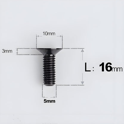 M5x8-30MM Titanium Flat Head Bolts for Road Bike Seatpost Clamp