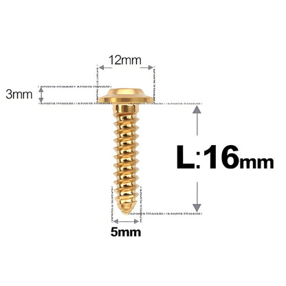 M5x12-25mm Titanium Screws For Electric Scooter & Motorcycle Body Panels-HD12