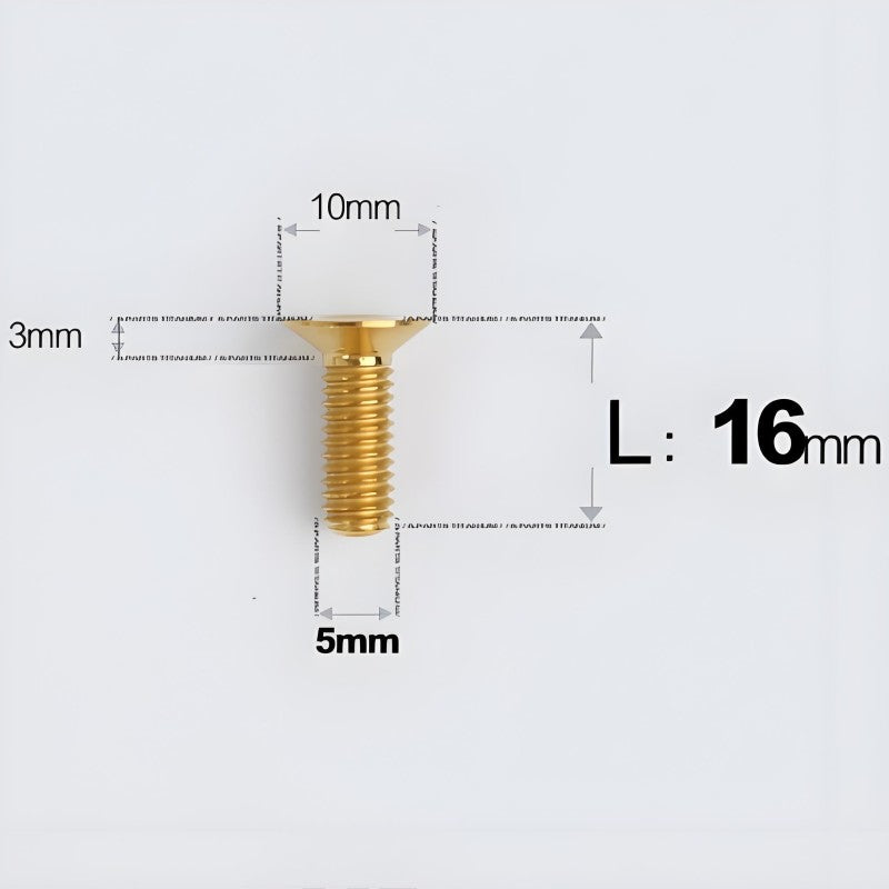 M5x8-30MM Titanium Flat Head Bolts for Road Bike Seatpost Clamp