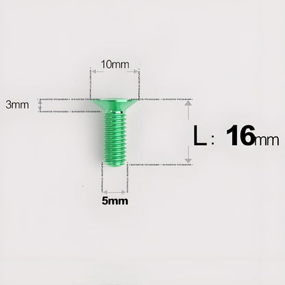 M5x8-30MM Titanium Flat Head Bolts for Road Bike Seatpost Clamp