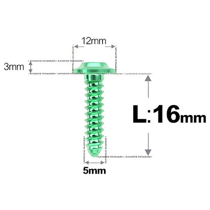 M5x12-25mm Titanium Screws For Electric Scooter & Motorcycle Body Panels-HD12