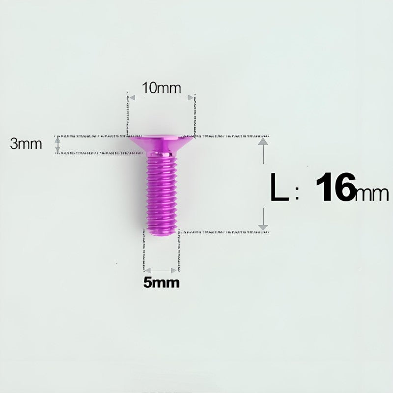 M5x8-30MM Titanium Flat Head Bolts for Road Bike Seatpost Clamp