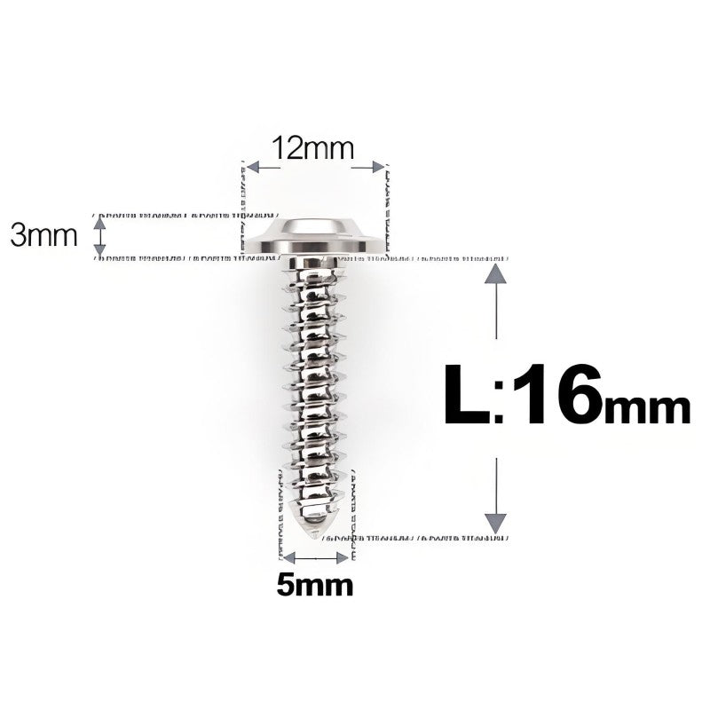 M5x12-25mm Titanium Screws For Electric Scooter & Motorcycle Body Panels-HD12