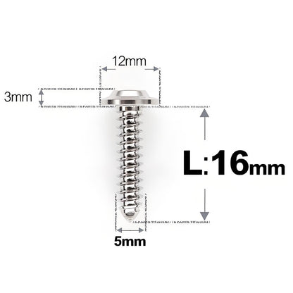 M5x12-25mm Titanium Screws For Electric Scooter & Motorcycle Body Panels-HD12