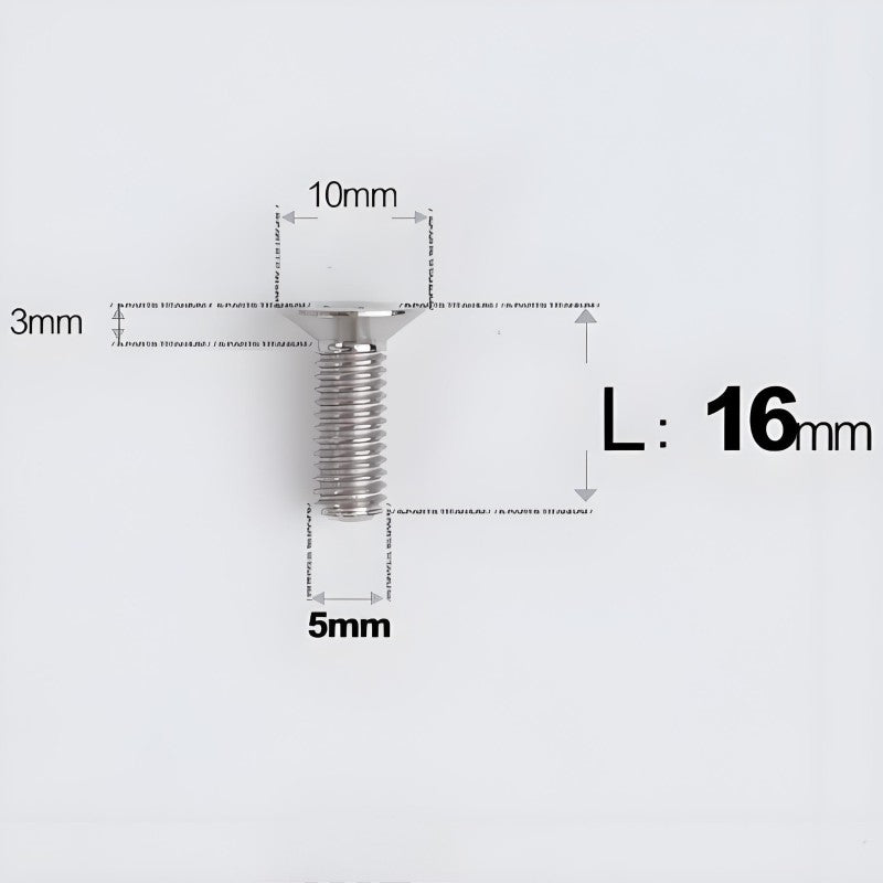 M5x8-30MM Titanium Flat Head Bolts for Road Bike Seatpost Clamp