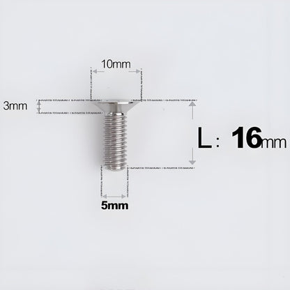 M5x8-30MM Titanium Flat Head Bolts for Road Bike Seatpost Clamp