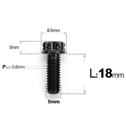 M5 X L6 8 12 30MM Titanium Bolts For Motorcycle