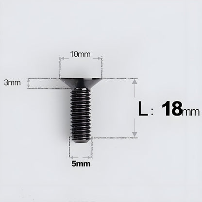 M5x8-30MM Titanium Flat Head Bolts for Road Bike Seatpost Clamp
