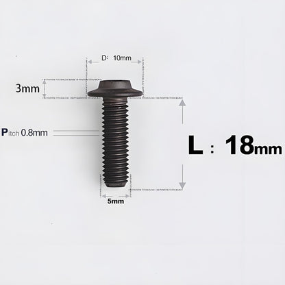 M5x6-30mm Titanium Bolts for E-bike & Motorcycle - D10mm